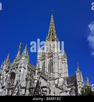 De l'église Saint-Maclou, Rouen, Seine-Maritime, Haute-Normandie, France Banque D'Images