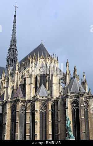 Cathédrale Notre-Dame d'Amiens, UNESCO World Heritage Site, Amiens, Somme, Picardie, France Banque D'Images