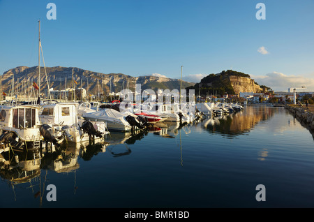 Port Denia Costa Blanca Alicante Espagne Banque D'Images