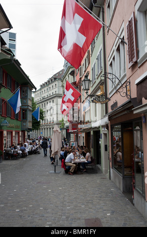 Les cafés à Zürich, Suisse Banque D'Images