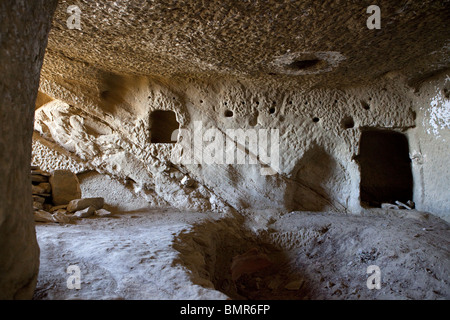 David Gareja complexe du monastère, la Géorgie, l'Azerbaïdjan border Banque D'Images