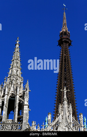 La cathédrale de Rouen, Rouen, Seine-Maritime, Haute-Normandie, France Banque D'Images