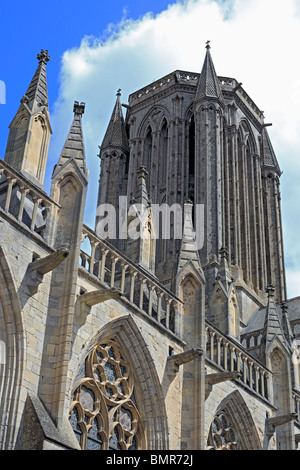 Cathédrale de Coutances, Coutances, Manche, Basse-Normandie, France Banque D'Images