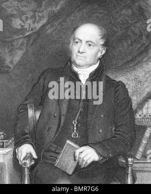 Olinthus Gregory (1774-1841) gravure sur des années 1800. Mathématicien anglais, auteur et éditeur. Banque D'Images