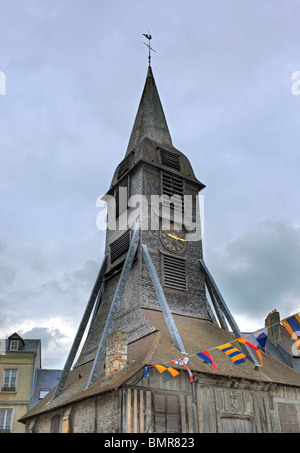 L'église Sainte-Catherine, Honfleur, Calvados, Basse-normandie, France Banque D'Images