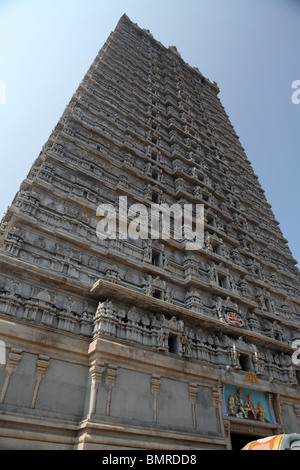 L'histoire de vingt Gopura Murudeshwara Murudeshwara au Temple, Karnataka, en Inde. Banque D'Images