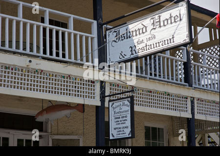 Island Hotel and Lounge, Cedar Key, Floride Banque D'Images