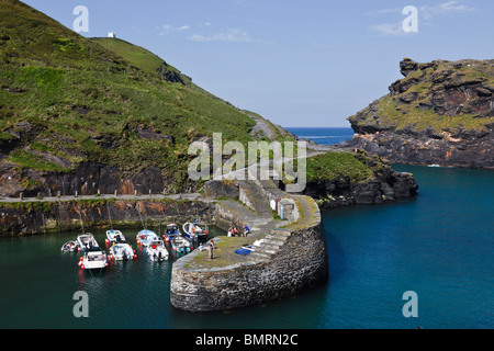 Port de Boscastle, Cornwall, Angleterre Banque D'Images