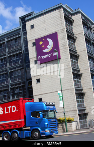 Un hôtel Premier Inn dans une ville du Royaume-Uni. Banque D'Images