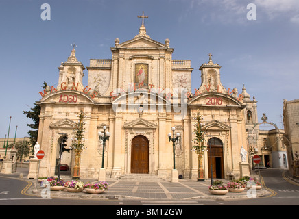 L'église St Paul, à Rabat, Malte. Banque D'Images