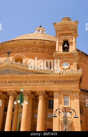 L'église de Santa Marija Assunta ou l'église de l'Assomption (aka dôme de Mosta), Mosta, Malte. Banque D'Images