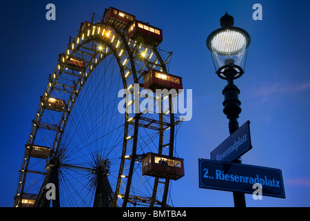 Grande Roue Riesenrad Vienne, Autriche Banque D'Images