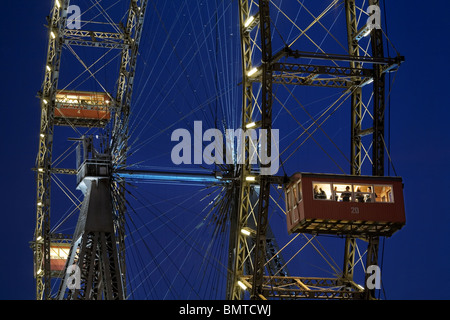 Grande Roue Riesenrad Vienne, Autriche Banque D'Images