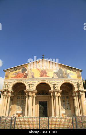 Israël, Jérusalem, la basilique de l'agonie ou l'Eglise de toutes les nations dans le jardin de Gethsémané Banque D'Images