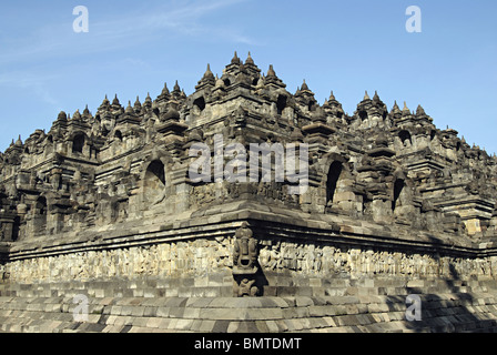 General-View Indonesia-Java, Borobudur, du sud-est. Banque D'Images