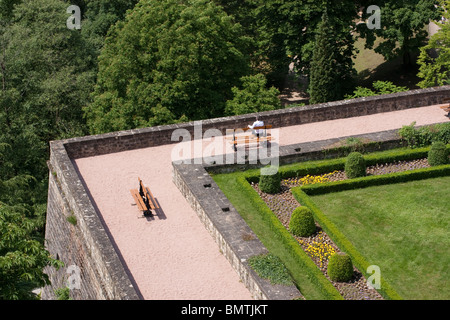 Citadelle historique jardin ensoleillé paysager baroque Banque D'Images