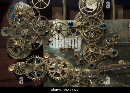 Vintage Franz Zajizek machines Horloge Astronomique Banque D'Images