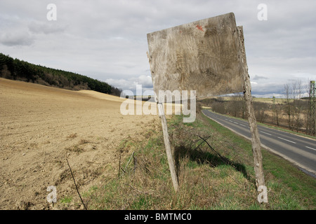 Pancarte Vierge en bois Banque D'Images