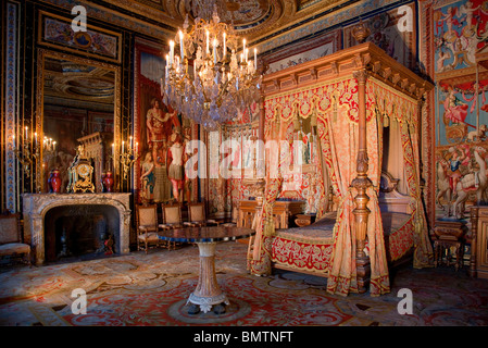 FRANCE, Château de Fontainebleau, l'APPARTEMENT DU PAPE, Banque D'Images