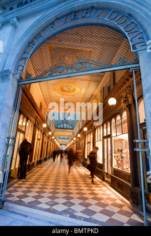 PARIS, passages couverts, PASSAGE VERO DODAT Banque D'Images