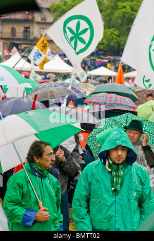 Passe Lega Nord, Pontida, Bergamo province, Italie Banque D'Images