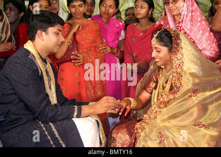 Mariage musulman en Inde Banque D'Images