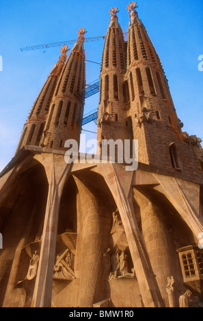 Entrée du musée de la crypte de la Sagrada Familia à Barcelone en Espagne Banque D'Images