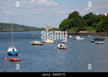 Rivière Lee et Blackrock Castle La ville de Cork, Irlande Banque D'Images