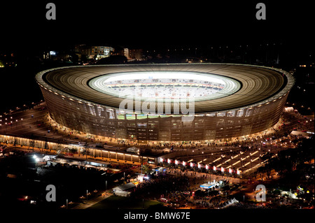 Green Point Stadium at night pendant la Coupe du Monde FIFA 2010 Cape Town Afrique du Sud Banque D'Images