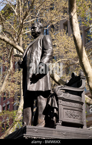 Chester A. Arthur Statue, Madison Square Park, NYC Banque D'Images
