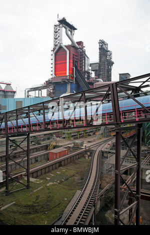 ThyssenKrupp Steel AG smelledery, Duisburg, Allemagne Banque D'Images