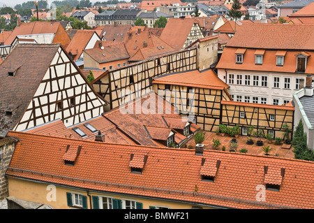 Ville historique de Bamberg, État libre de Bavière Banque D'Images