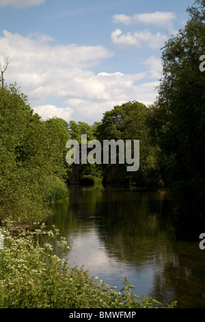 River Mole Leatherhead Surrey England Banque D'Images