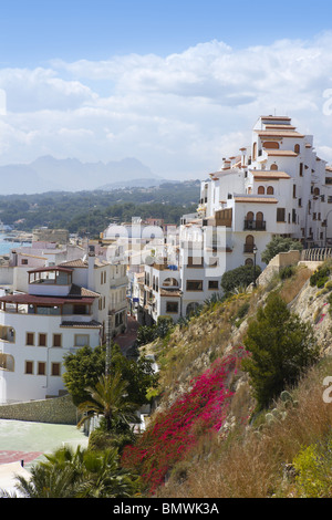 Village de Moraira pays méditerranéen en Espagne Alicante province Banque D'Images