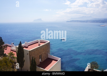 L'architecture et de Moraira à alicante espagne mer méditerranée Banque D'Images