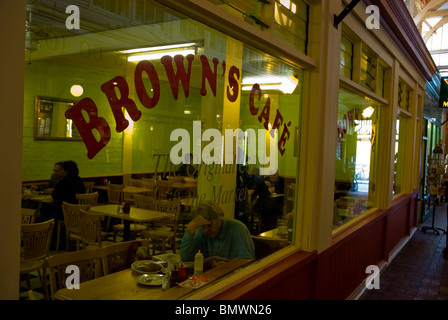 Cafe marché couvert d'Oxford en Angleterre Angleterre Europe Banque D'Images