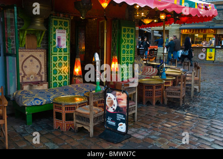 Restaurant Marocain et le café du marché les écuries de Camden Town North London England UK Europe Banque D'Images