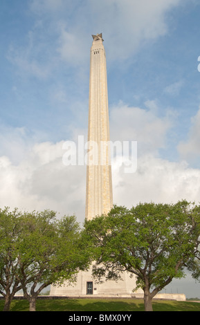 Au Texas, la porte, San Jacinto Battleground State Historic Site, Monument San Jacinto, 570 pieds de haut Banque D'Images