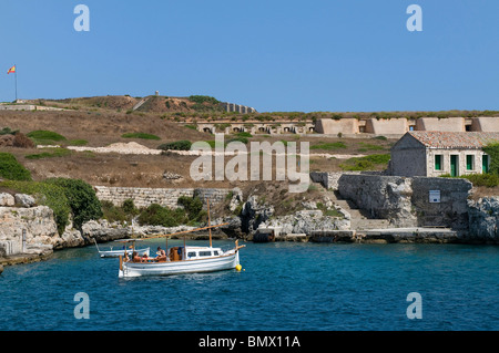 Fortifications de la Mola, Mahon, Baléares, Espagne Banque D'Images