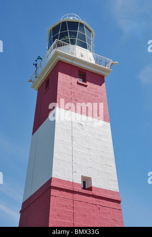 Phare sur Bardsey Island, au nord du Pays de Galles Banque D'Images