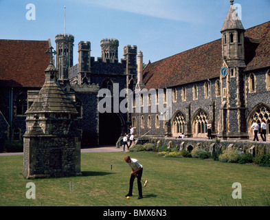 La King's School de Canterbury, des années 1980. Banque D'Images