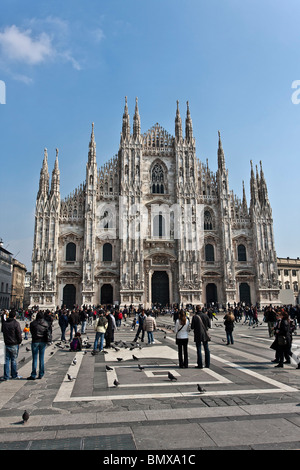 Duomo di Milano, la cathédrale de Milan, Milan, Lombardie, Italie, Europe Banque D'Images