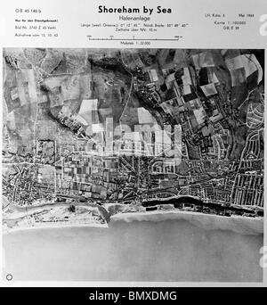 Shoreham by Sea - Sussex 15 novembre 1942 Harbour Banque D'Images