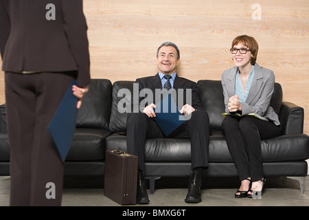 Les personnes en attente d'entrevue d'emploi Banque D'Images