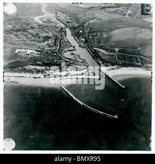Newhaven - Sussex 12 avril 1939 Harbour Banque D'Images