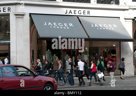 Magasin Jaeger, Regent Street, London, UK Banque D'Images