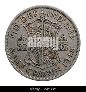 1948 la moitié des pièces de la couronne le roi George VI Banque D'Images