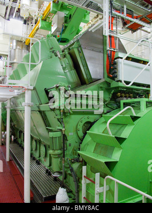 La salle des machines des navires de croisière Eurodam Banque D'Images