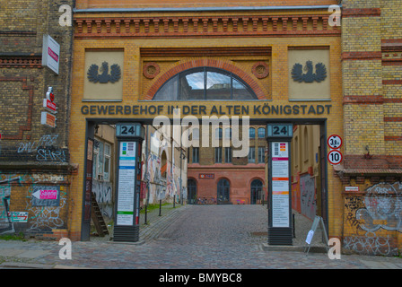 Ancienne usine industrielle convertie en bureaux et galeries Prenzlauer Berg Berlin Allemagne Europe de l'Est Banque D'Images