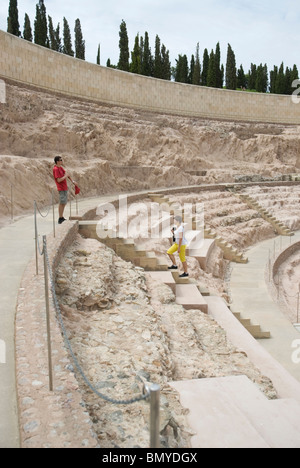 Teatro Romano. CIUDAD DE CARTAGENA région Murcia España Théâtre romain de la ville de Cartagena Murcia Région Espagne Banque D'Images